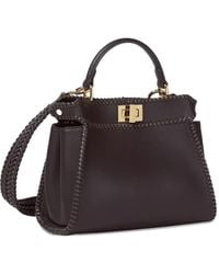 Fendi - Small Peekaboo Braided Tote Bag - Lyst