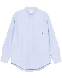 Drole de Monsieur - Embroidered Organic Cotton Shirt - Lyst