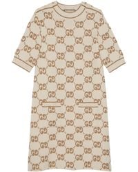 Gucci - Jacquard-Kleid mit GG - Lyst