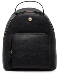 Twinset - Grained-Effect Logo-Stud Backpack - Lyst