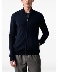 Guess - Cardigan Mit Logo-Stickerei - Lyst