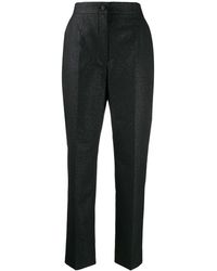 Dolce & Gabbana Pantaloni affusolati metallizzati - Nero