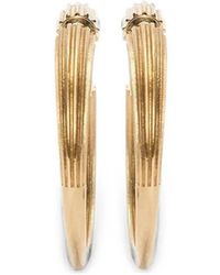 Victoria Beckham - Cufflink Hoop Earrings - Lyst
