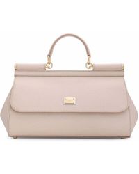 Dolce & Gabbana - Medium Sicily Leren Tas Met Handgreep - Lyst