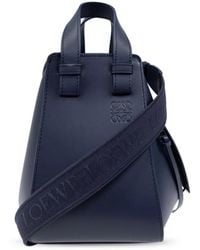 Loewe - Compact Hammock Leather Tote Bag - Lyst