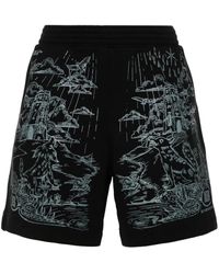 Givenchy - Shorts Sportivi Con Stampa - Lyst
