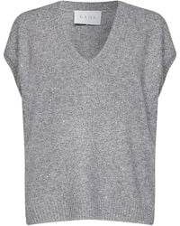 Kaos - Sequin-Embellished V-Neck Sweater - Lyst