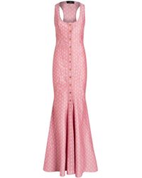 Etro - Patterned-jacquard Cotton Gown - Lyst