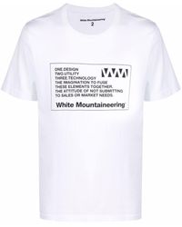 White Mountaineering - Graphic-print Cotton T-shirt - Lyst