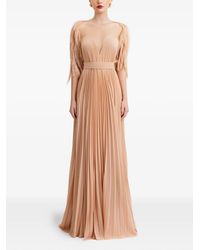Gemy Maalouf - Robe Plissée À Encolure Cœur - Lyst