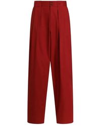 Dolce & Gabbana - Stretch Cotton Gabardine Trousers - Lyst