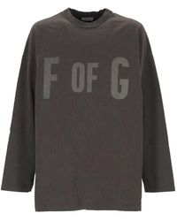 Fear Of God - Logo-Print Long-Sleeve T-Shirt - Lyst