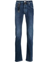 Incotex - Jeans skinny a vita alta - Lyst