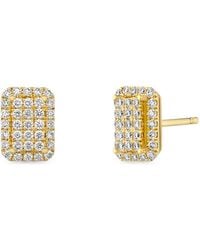 ROSEKEY - Orecchini Épure Radiant Con Diamanti - Lyst