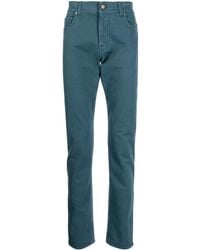 Corneliani - High Waist Tapered Trousers - Lyst