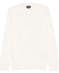 Emporio Armani - Jersey de lana con cuello redondo - Lyst