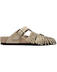 Birkenstock - Etro Gizeh Fringed Buckle-Fastening Sandals - Lyst