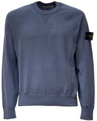 Stone Island - Logo-Patch Raglan-Sleeve Sweater - Lyst