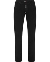Philipp Plein - Supreme Logo-Plaque Straight-Leg Jeans - Lyst
