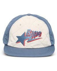 A Bathing Ape - Sta Logo Quilting Baseball Cap - Lyst
