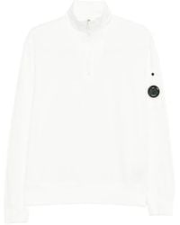 C.P. Company - Light Fleece Half Zip Lens Sweatshirt - Lyst