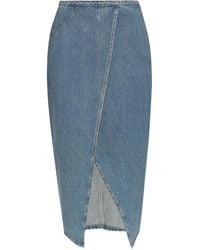 IRO - Asymmetric Denim Skirt - Lyst