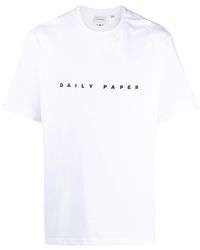 Daily Paper - Logo Embroidered T-shirt - Lyst