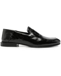 Givenchy - Leather Loafers With Logo Plaque - Lyst