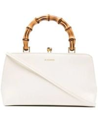 Jil Sander - Bamboo-handle Leather Tote Bag - Lyst