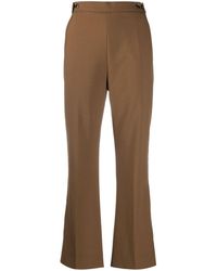 Marni Pantaloni crop svasati - Marrone