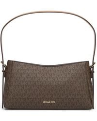 Michael Kors - Monogram-Print Logo-Plaque Tote Bag - Lyst