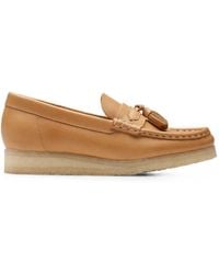 Clarks - Wallabee Tassel-Detail Leather Loafers - Lyst