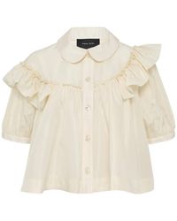 Simone Rocha - Puff Sleeve Ruffled Blouse - Lyst