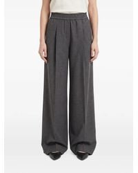 Brunello Cucinelli - Pleated Wide-Leg Trousers - Lyst
