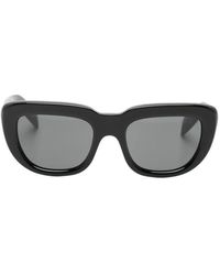 Prada - Logo-Print Rectangle-Frame Sunglasses - Lyst