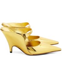 Ferragamo - Graphic Wedge Mules - Lyst