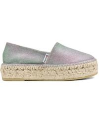 Espadrilles - Dommy Glitter-Effect Platform - Lyst