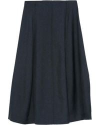 Theory - Jupe Mi-Longue À Design Plissé - Lyst