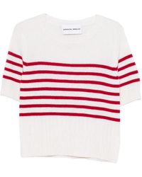 EMERSON RENALDI - Striped Short-Sleeve T-Shirt - Lyst