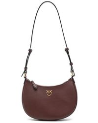 Pinko - Small Love Half Moon Shoulder Bag - Lyst
