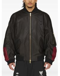 adidas - X Willy Chavarria Leather Bomber Jacket - Lyst