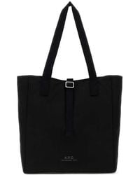 A.P.C. - Sac Porté Épaule Archive À Logo Imprimé - Lyst