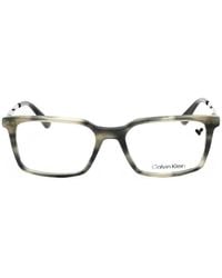 Calvin Klein - Rectangle-Frame Glasses - Lyst