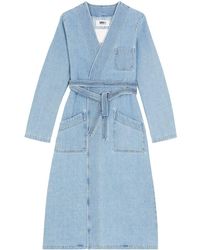 MM6 by Maison Martin Margiela - Collarless Trench Coat - Lyst