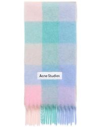 Acne Studios - Mohair Check Scarf - Lyst