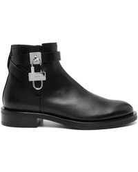 Givenchy - Lock Leather Ankle Boots - Lyst