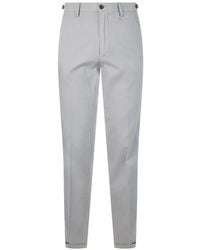 Paul & Shark - Slim-Fit Zip-Fastening Chino Trousers - Lyst