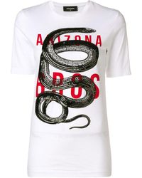 DSquared² Arizona Print T-shirt - Белый