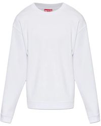 DIESEL - Crew-Neck Long-Sleeve Sweatshirt - Lyst