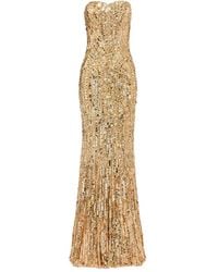 Jenny Packham - Sequin-Embellished Strapless Euphoria Dress - Lyst